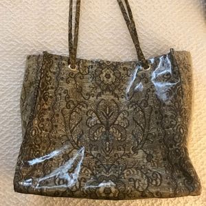 Roberto Cavalli snakeskin tote